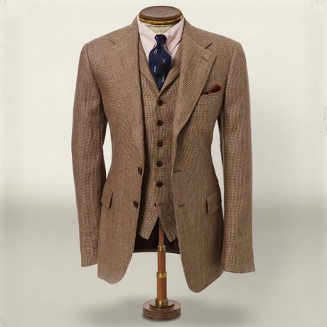 Rrl 3 Button Linen Blazer in Brown for Men | Lyst