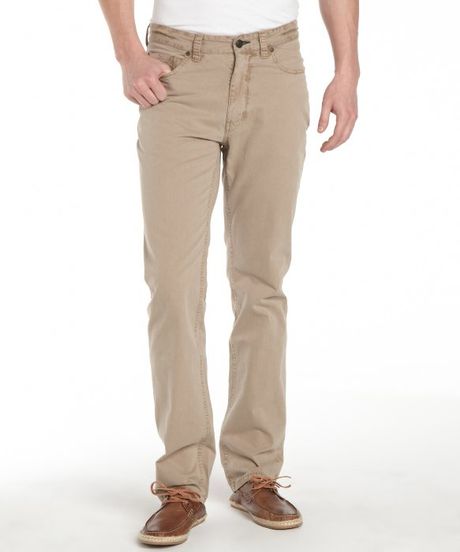 Tailor Vintage Khaki Cotton Straight Leg Pants in Khaki for Men | Lyst