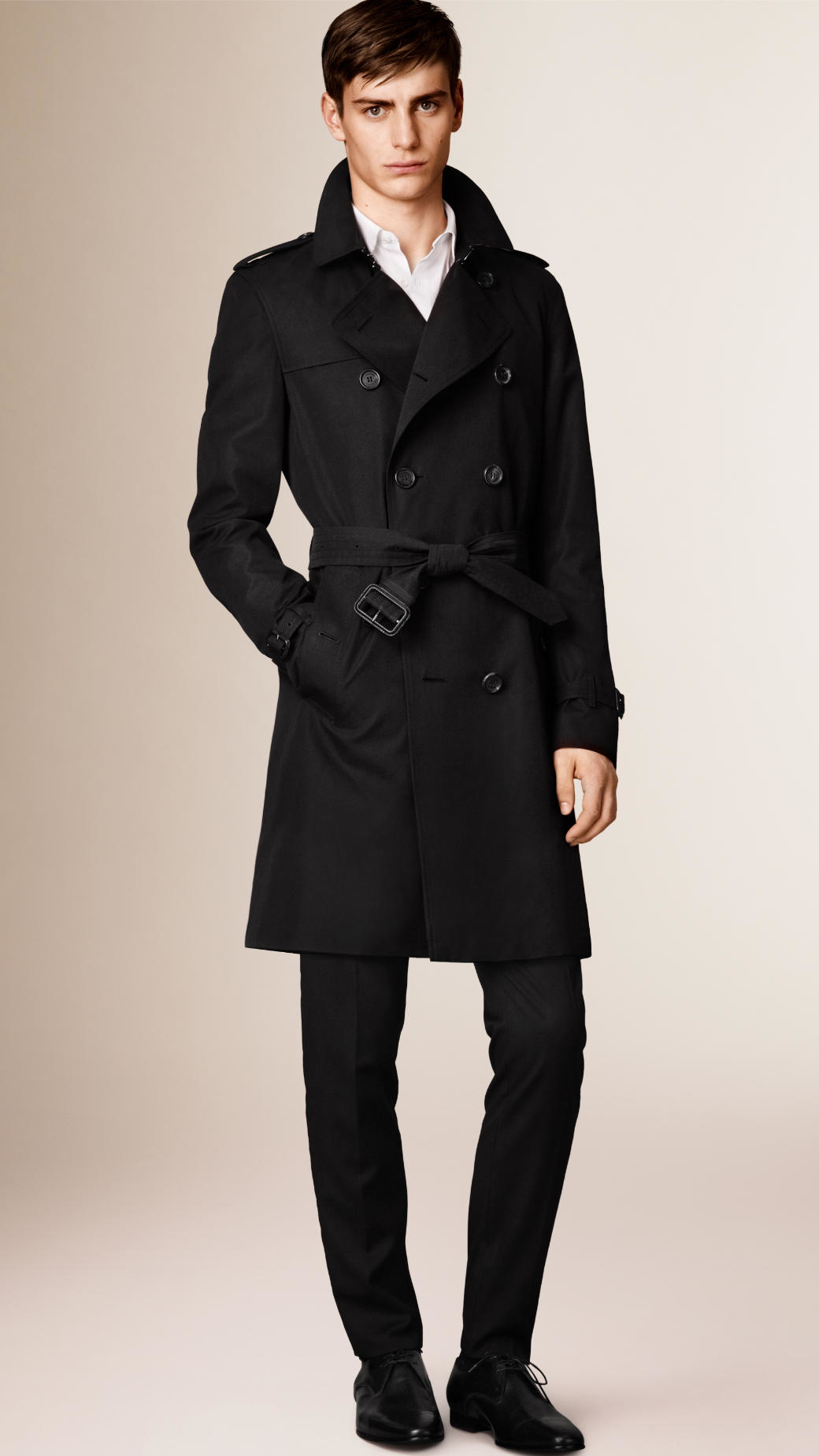 Burberry The Kensington - Long Heritage Trench Coat in Black for Men | Lyst