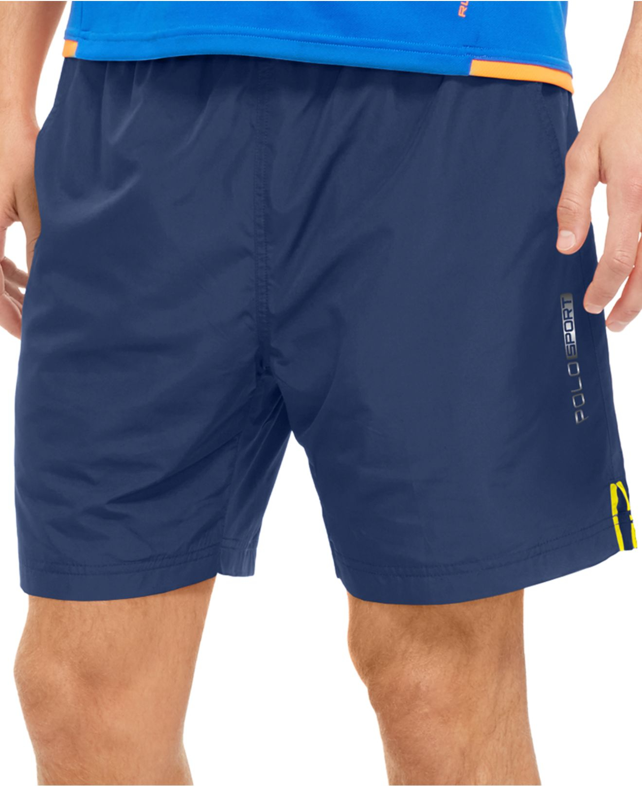 Lyst - Polo Ralph Lauren Polo Sport Arena Athletic Shorts in Blue for Men