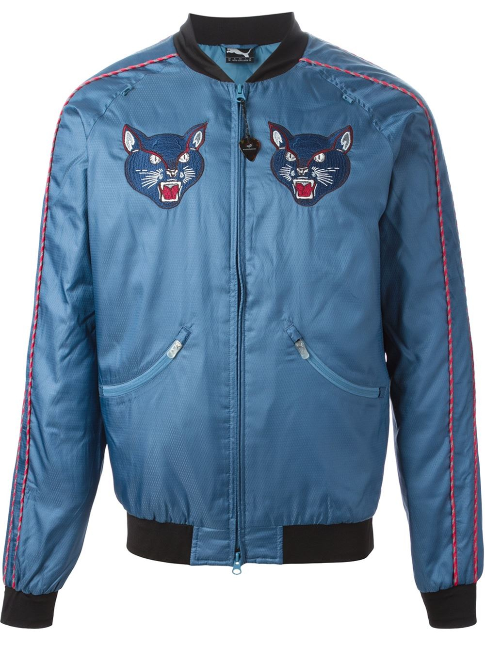 PUMA Cats Bomber Jacket in Blue for Men - Lyst