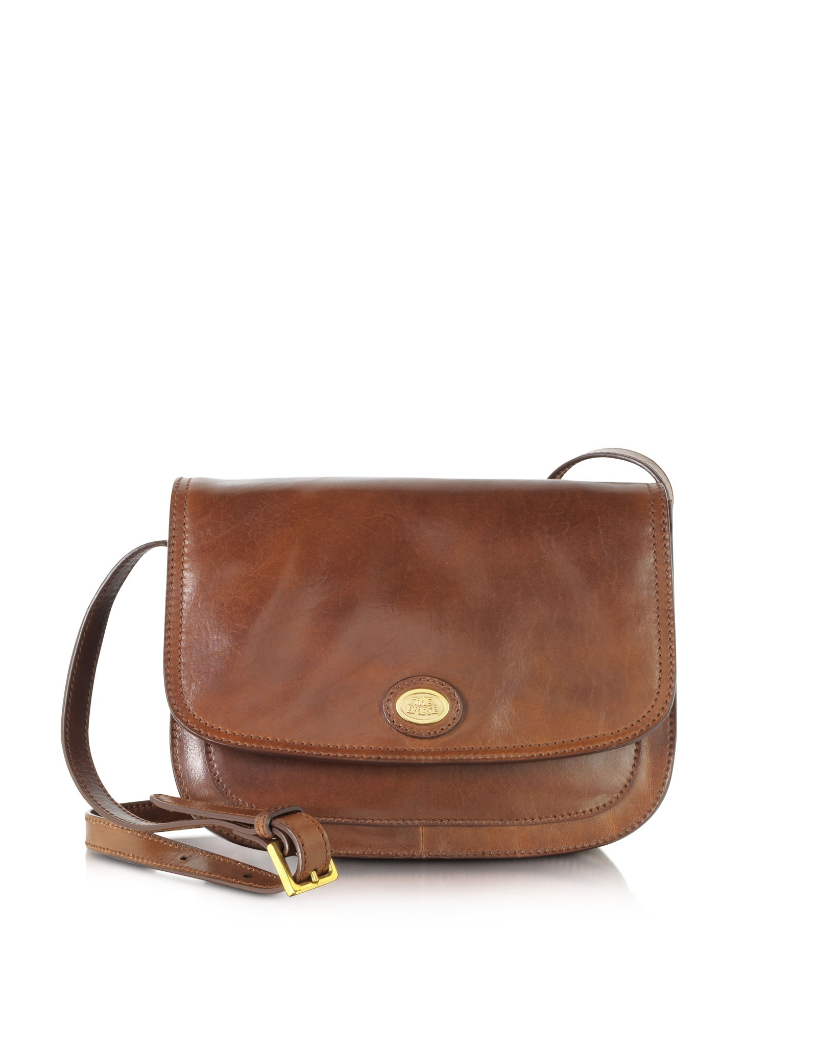 The bridge Story Donna Marrone Leather Crossbody Bag in Brown - Save 41% | Lyst