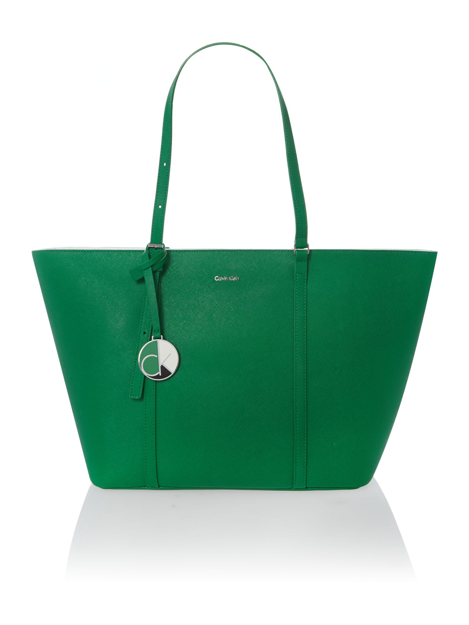 Calvin Klein Sofie Green Large Tote Bag in Green | Lyst
