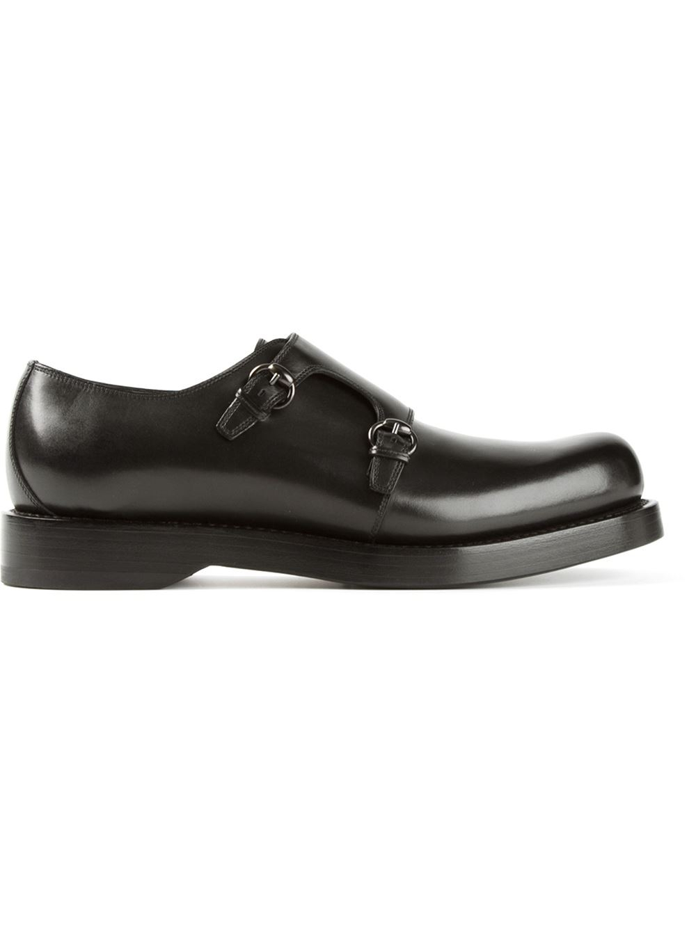 Lyst - Gucci Chunky Monk Shoes in Black for Men