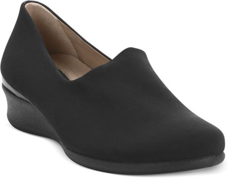 Ecco Women'S Abelone Stretch Flats in Black | Lyst