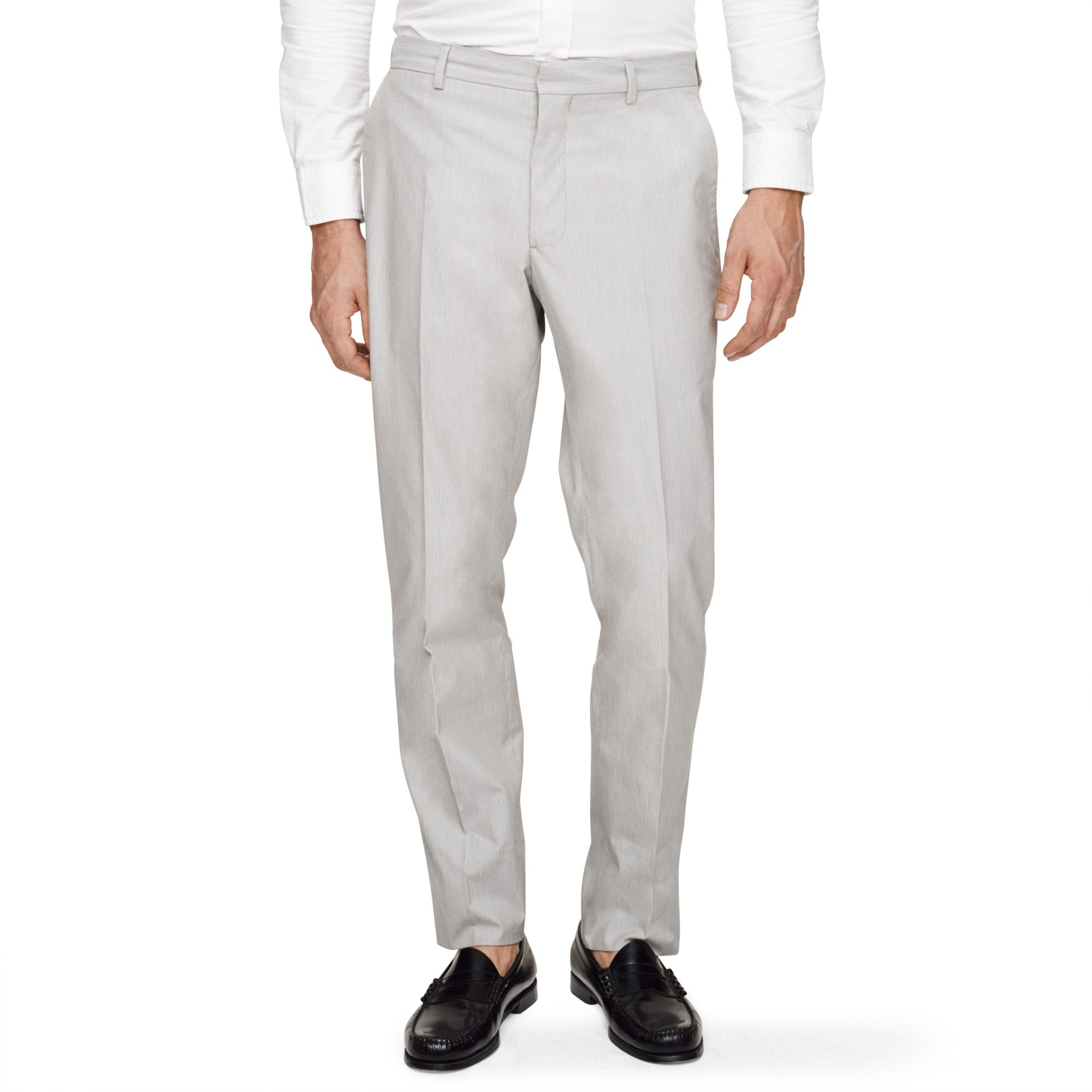 Club monaco Wright Striped Suit Trouser in Gray for Men | Lyst
