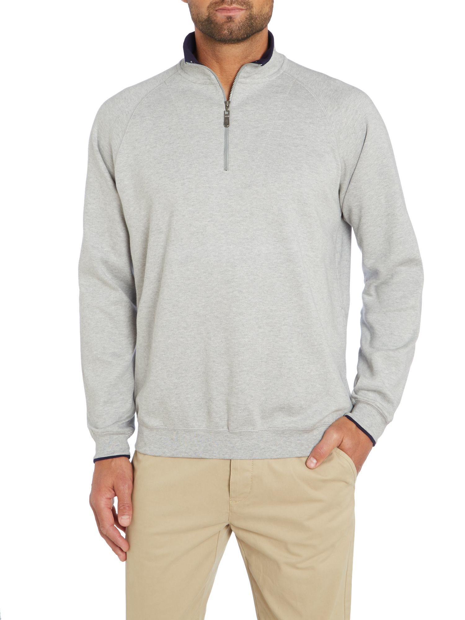 Bobby Jones 1/4 Zip Competition Sweater in Gray for Men (Grey) | Lyst