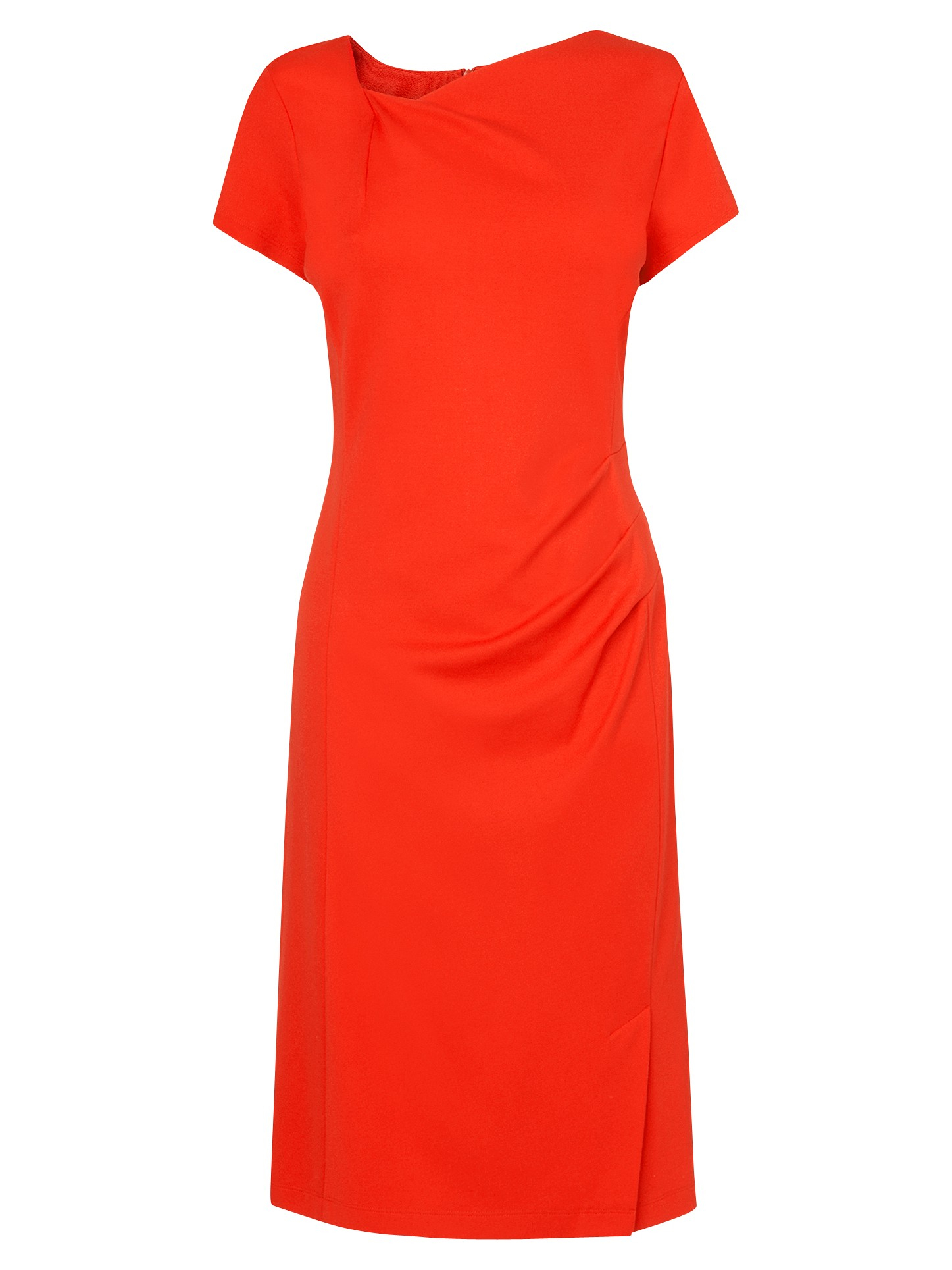 L.k.bennett Envelope-neckline Dress in Red | Lyst
