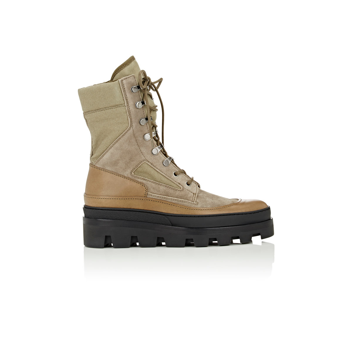 balenciaga leather combat boots