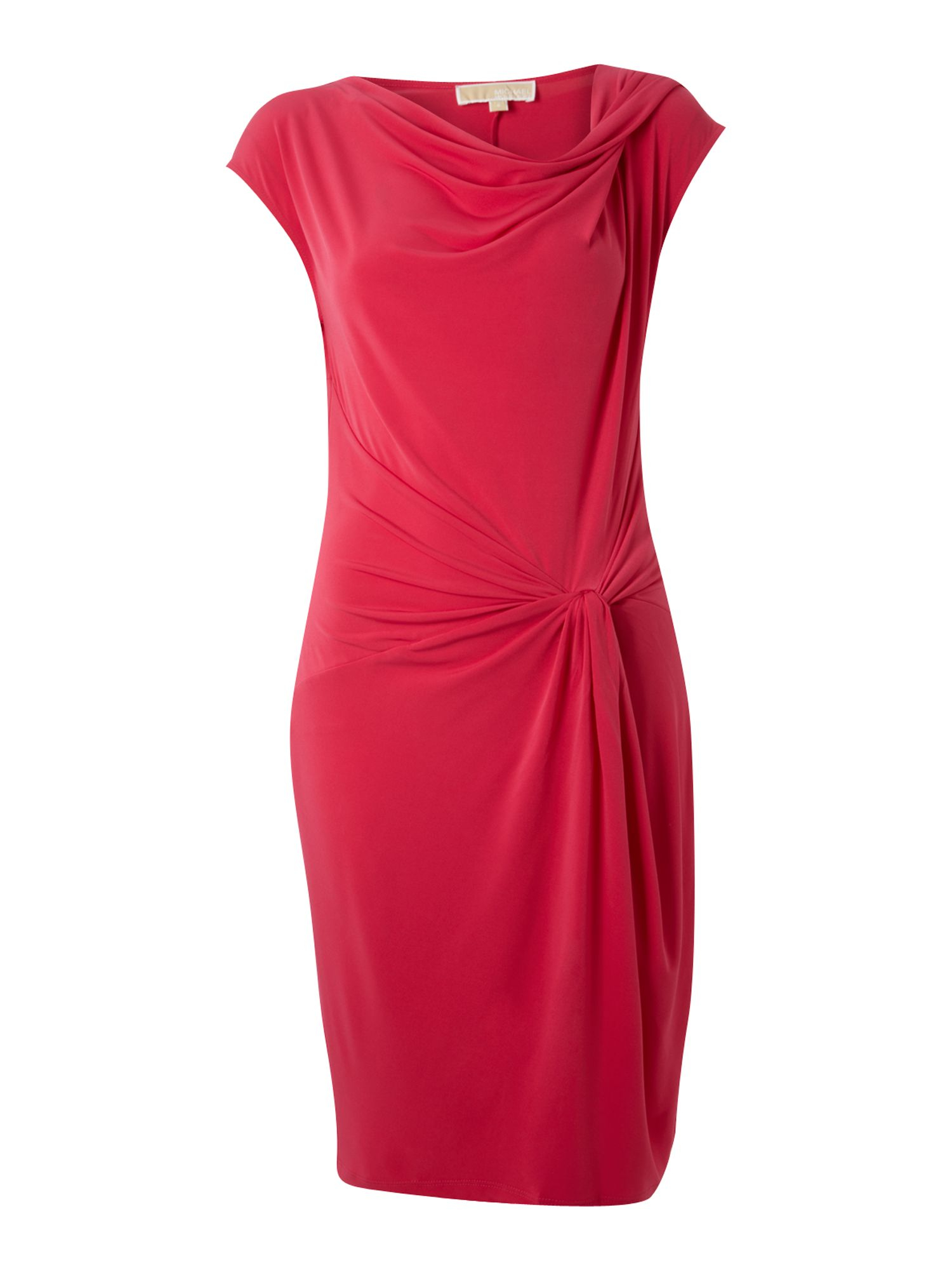 Michael kors Twist Front Dress in Pink | Lyst