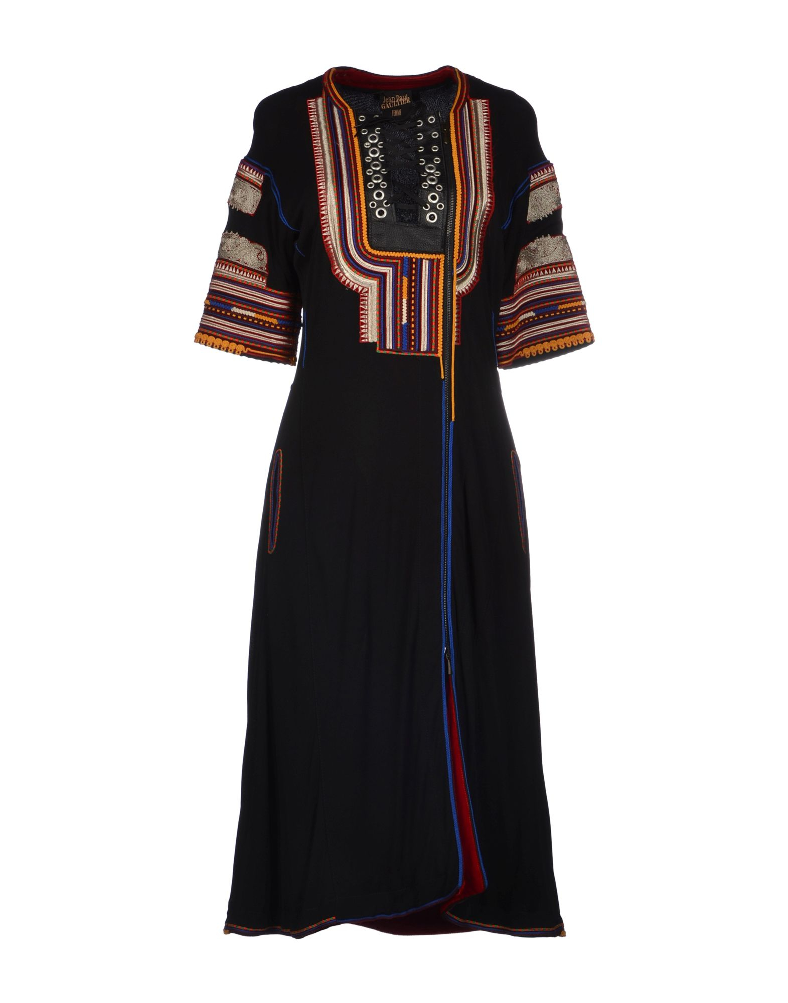 Jean Paul Gaultier Kneelength Dress in Multicolor (Black) | Lyst