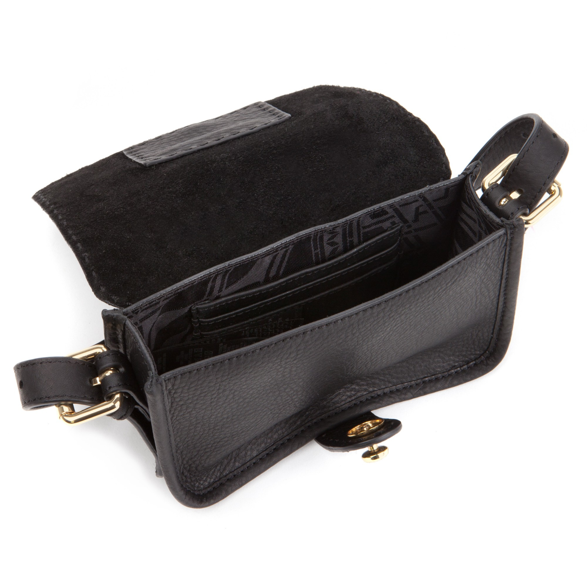 Ted baker Minimar Stab Stitch Leather Cross Body Bag in Black Lyst