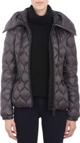 Moncler Honeycomb-Pattern Quilted Hooded Gres Jacket in Black | Lyst