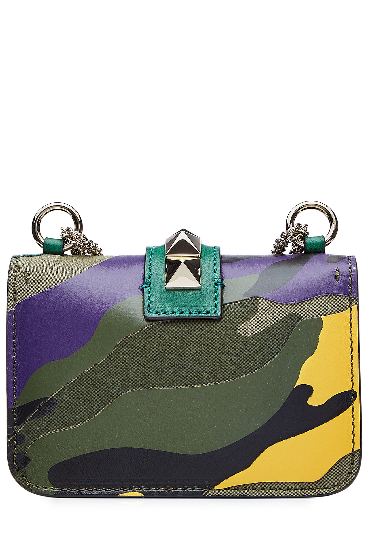 Lyst - Valentino Mini Rockstud Leather Shoulder Bag - Multicolor