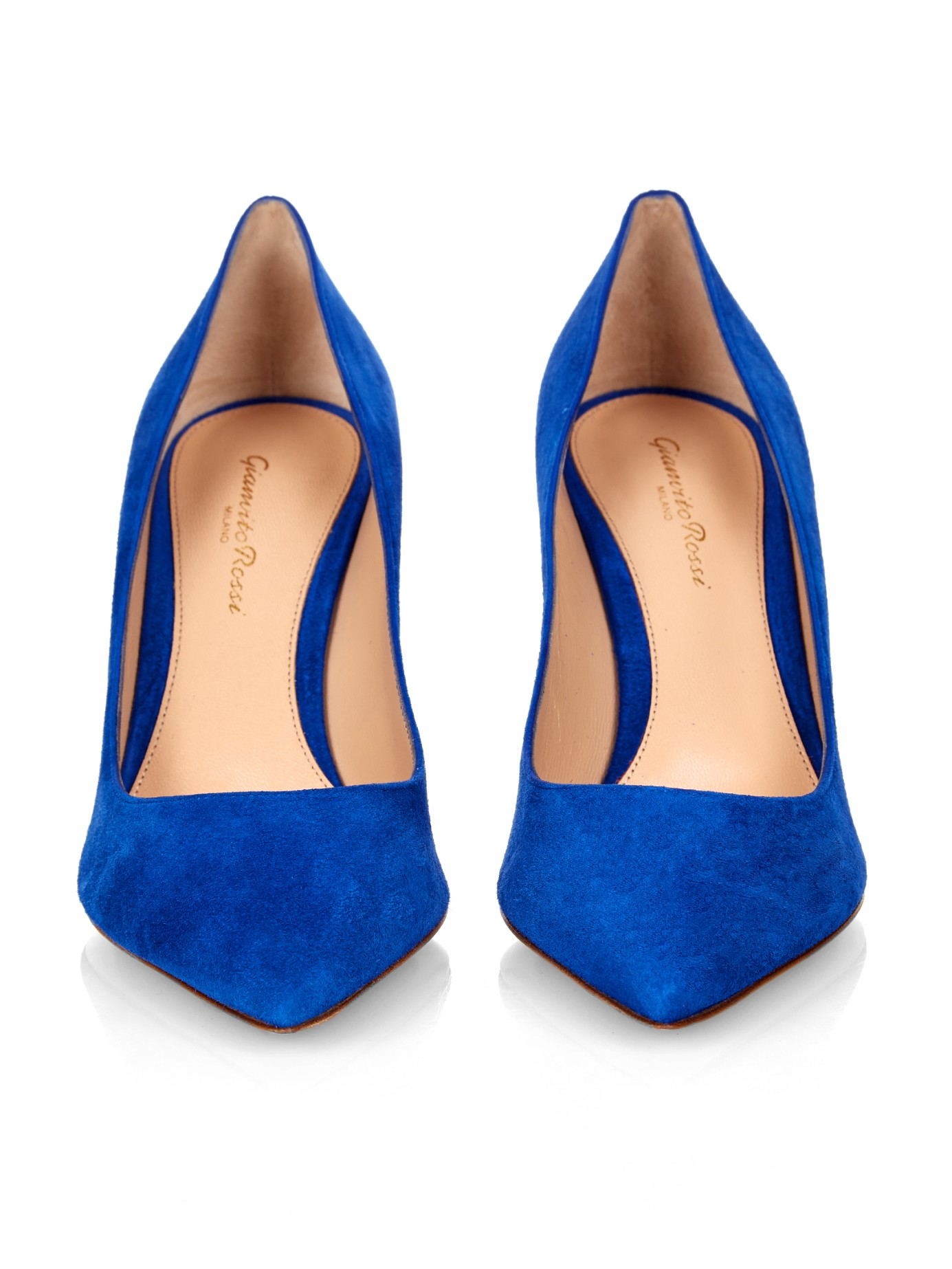 Lyst - Gianvito Rossi Business Suede Pumps in Blue