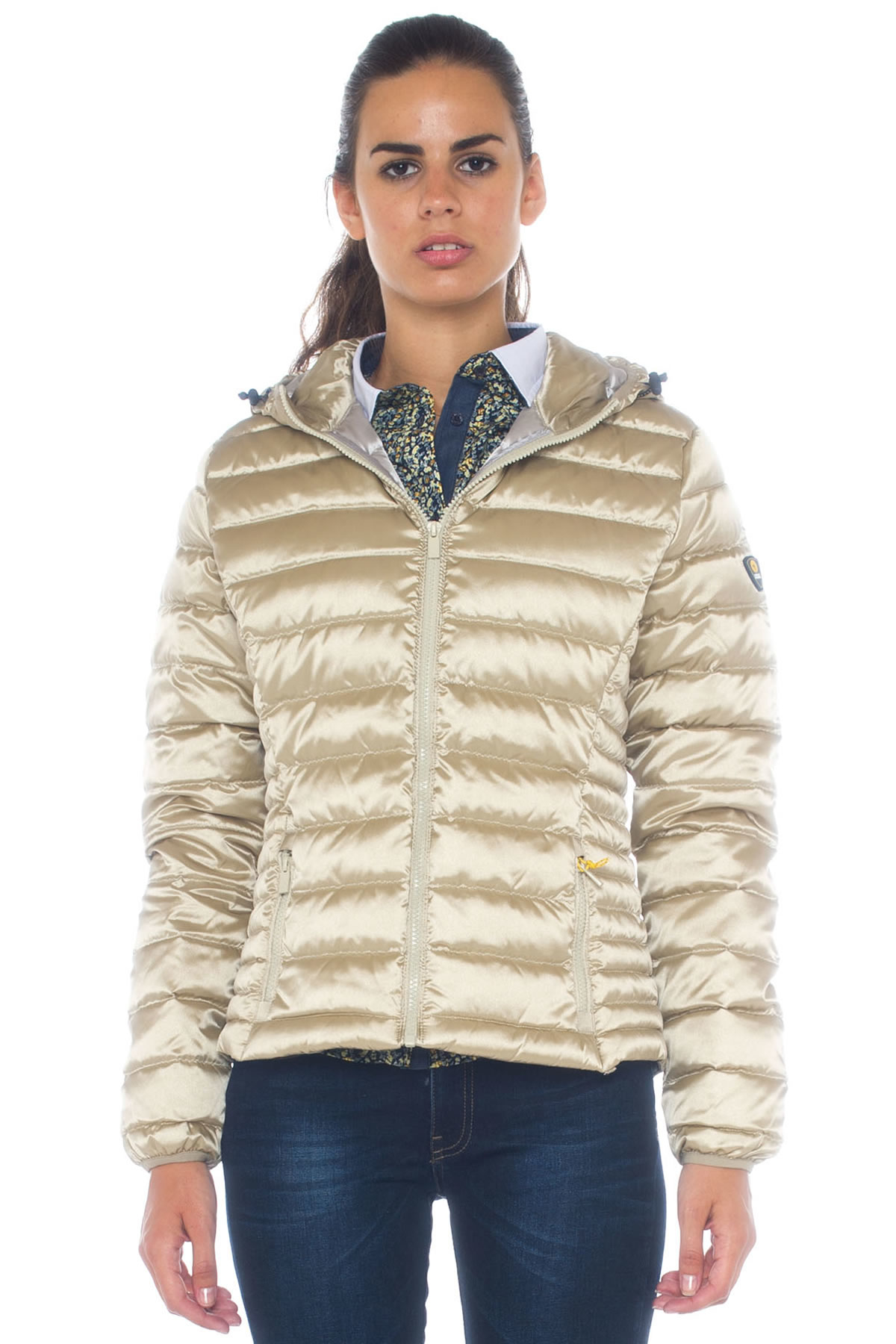 Ciesse piumini Quilted Down Jacket in Gold (Oro) | Lyst