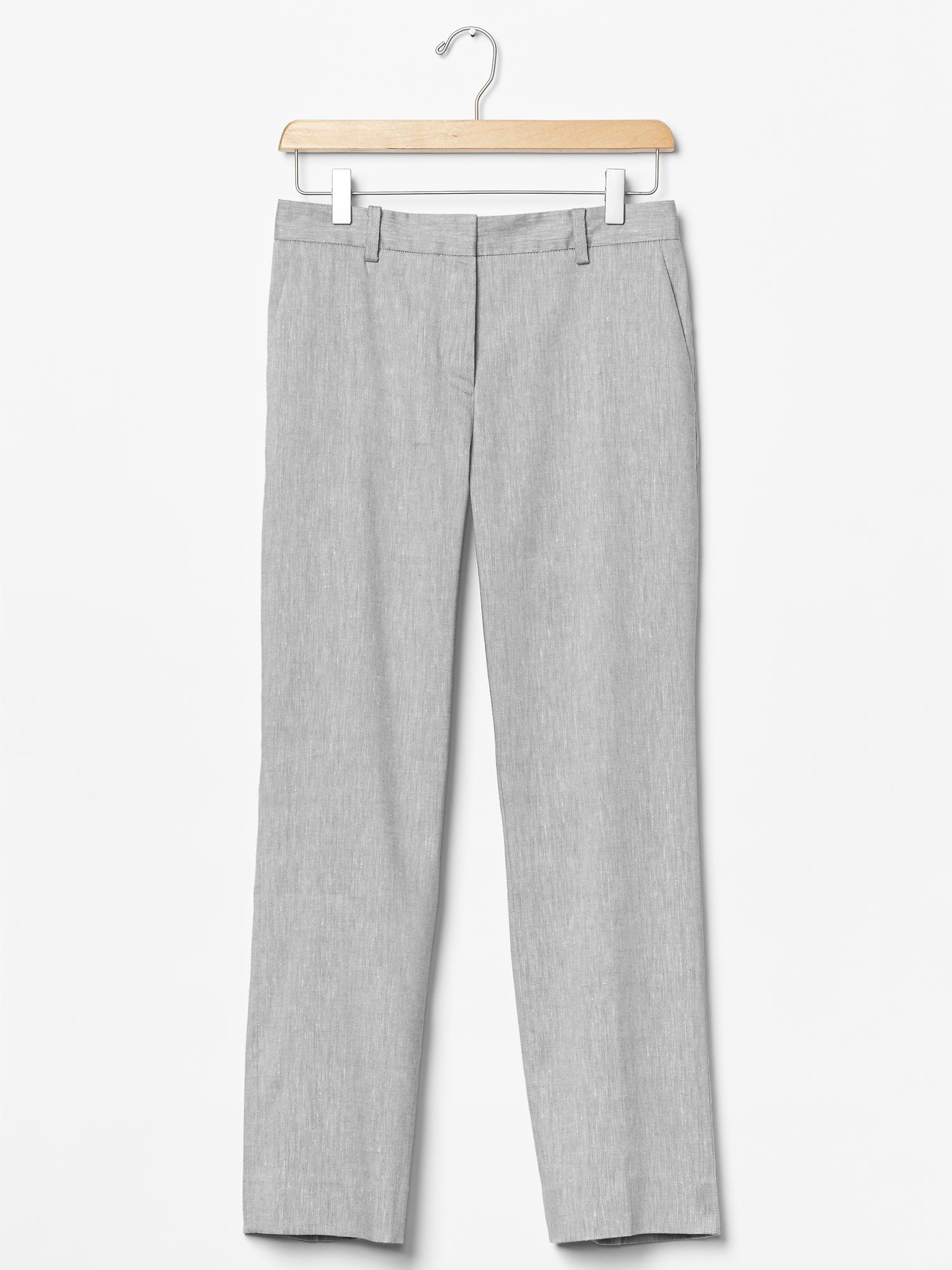 gap white linen pants