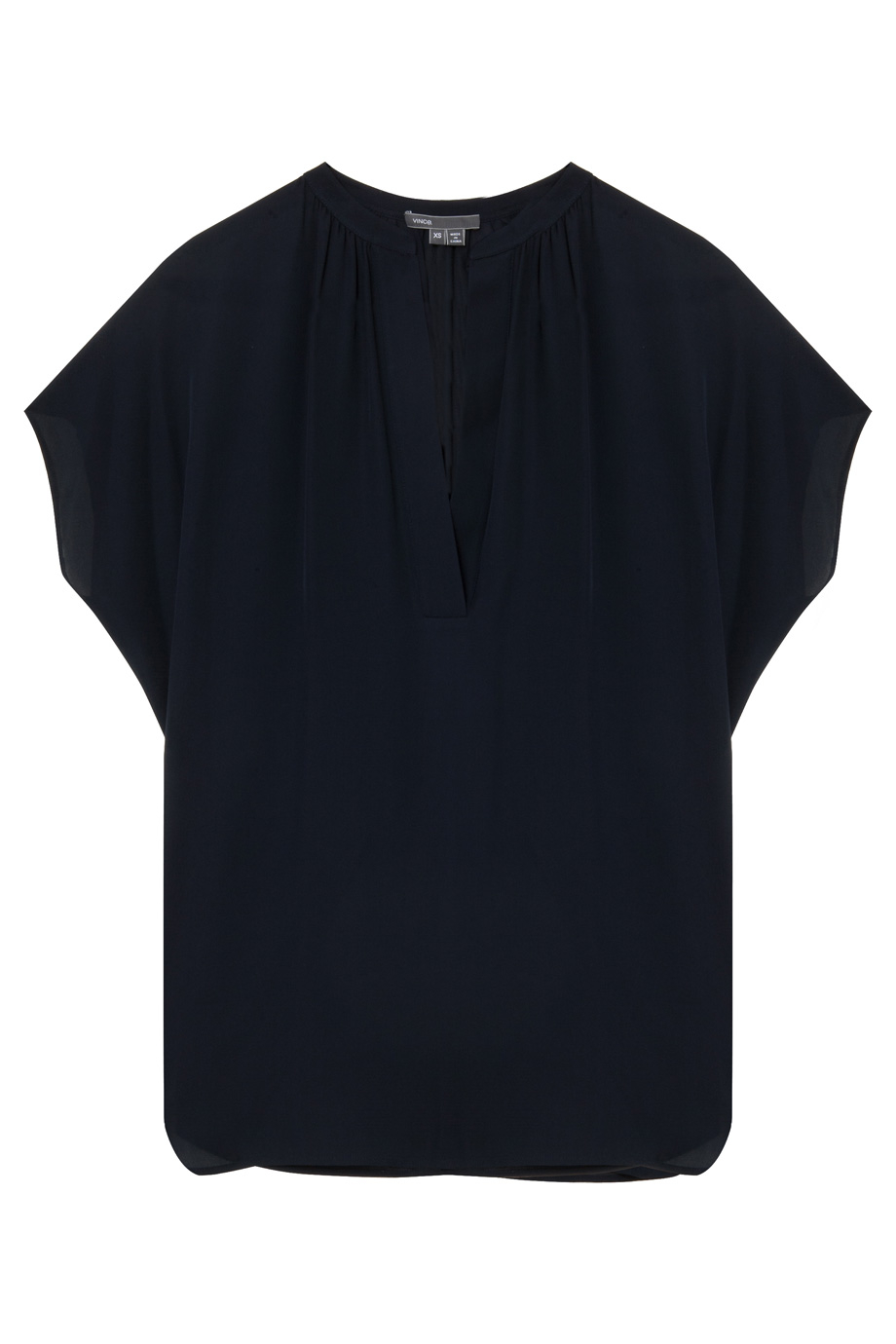 Lyst - Vince Cap Sleeve Popover Top in Blue