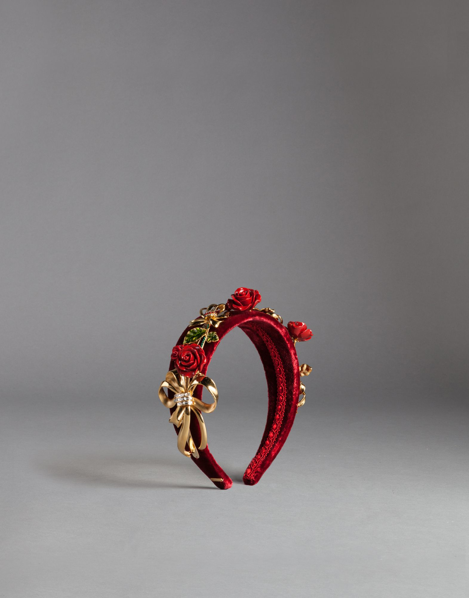 Lyst Dolce & Gabbana Red Velvet Headband in Red