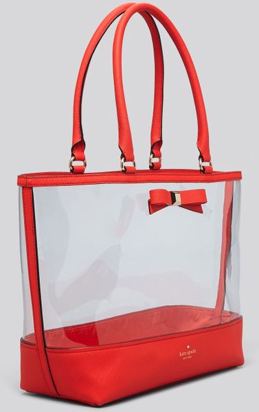 Kate Spade Tote Holly Street Clear Francis in Red (Maraschino) | Lyst