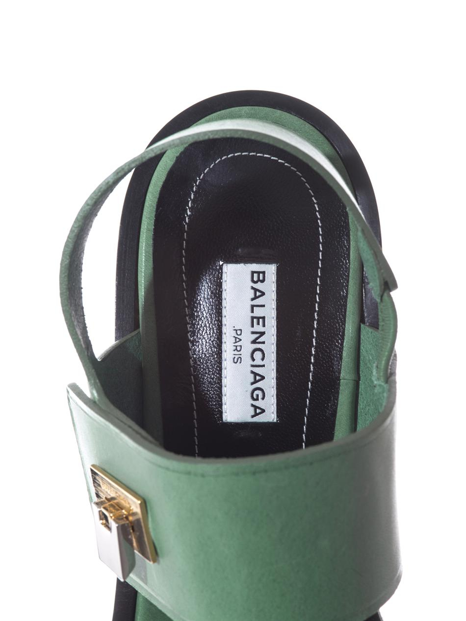 balenciaga green sandals