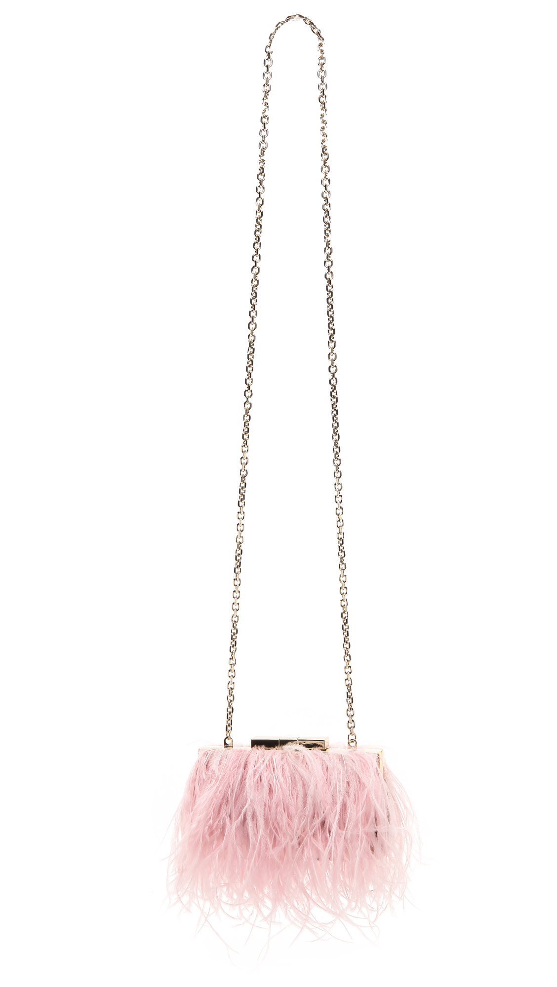 Lyst - Kate spade new york Evening Belles Feather Mini Bag - Rosy Dawn ...