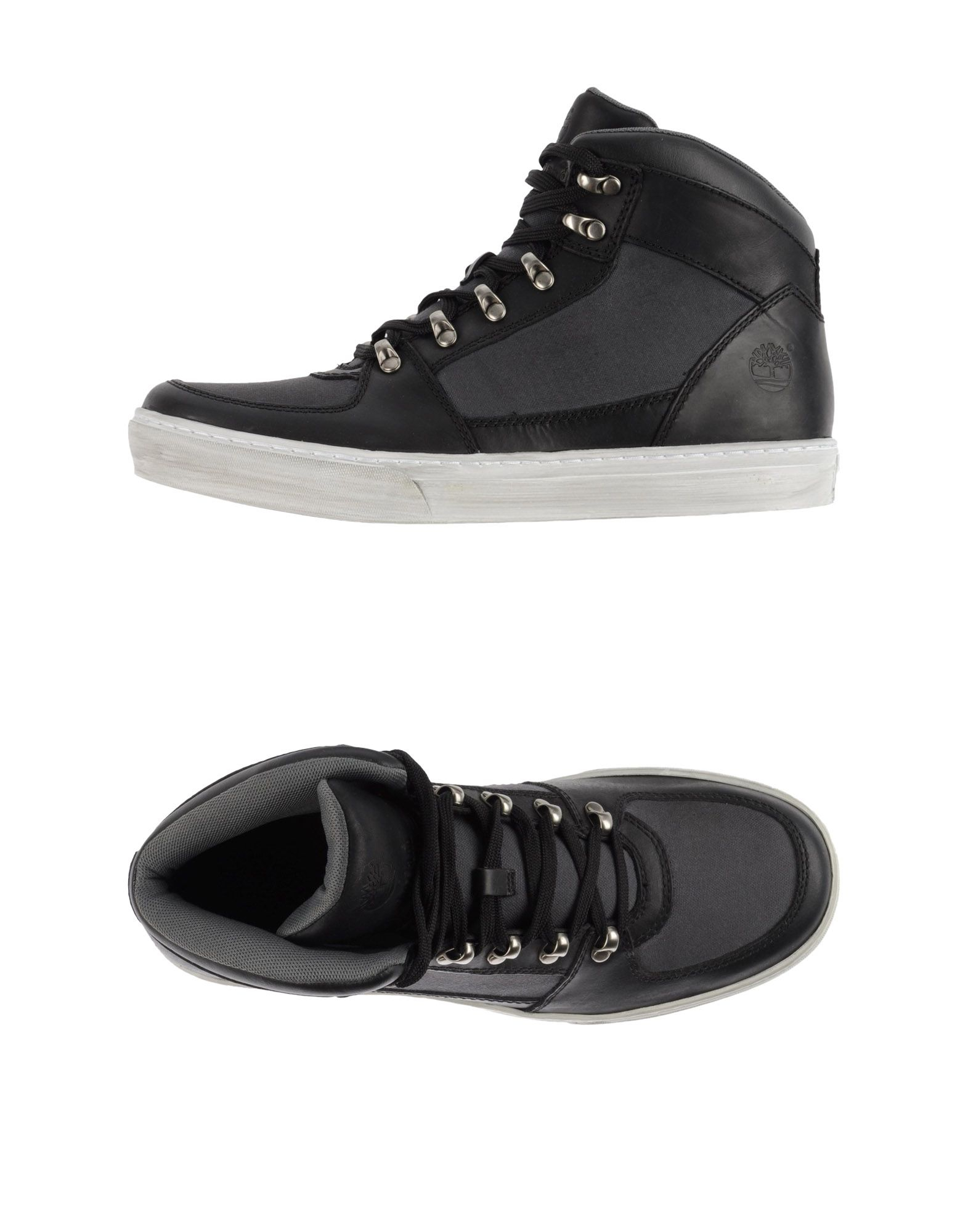 black timberland trainers