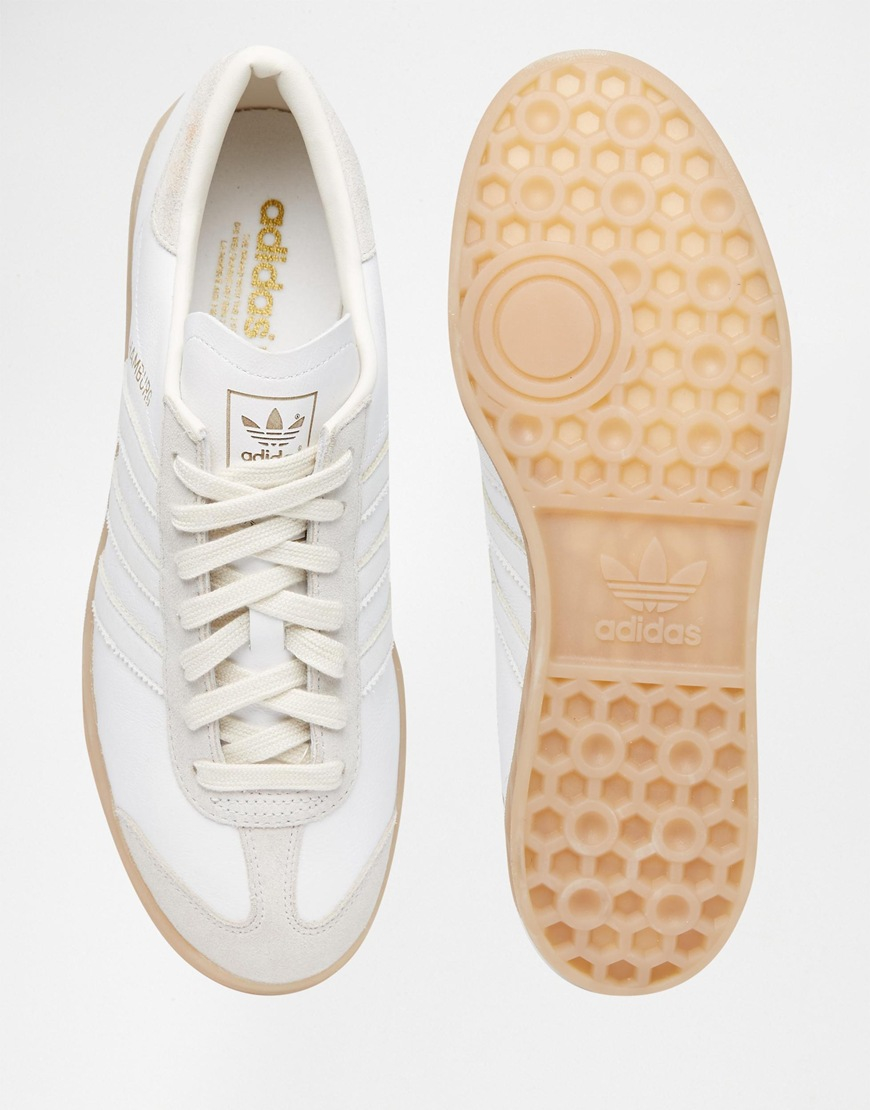 adidas Originals Hamburg Trainers S74836 in White for Men - Lyst