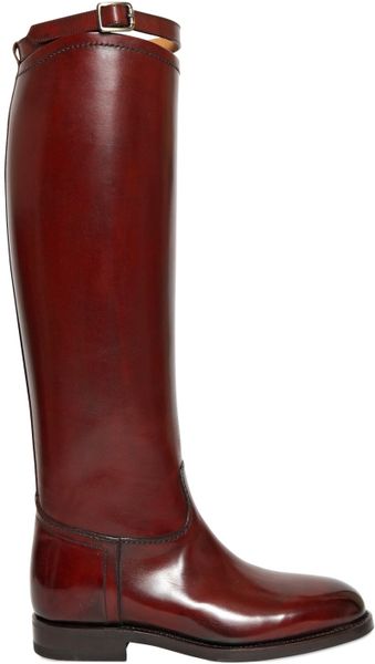 Alberto fasciani 20mm Calf Leather Riding Boots in Brown