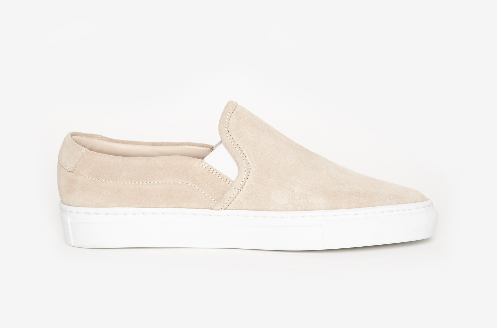 Lyst - Common Projects Slip On Suede in Natural