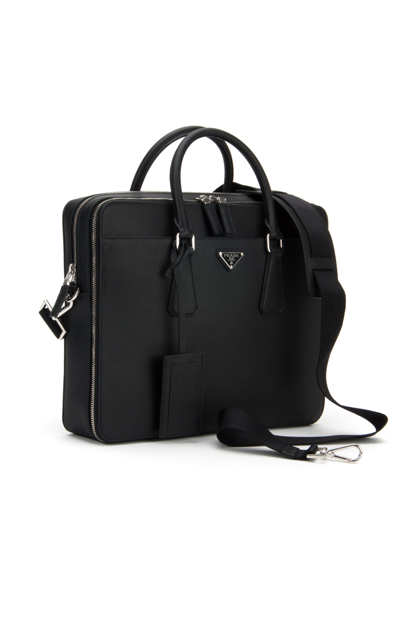 Prada Saffiano Travel Bag in Black for Men (NERO) | Lyst  