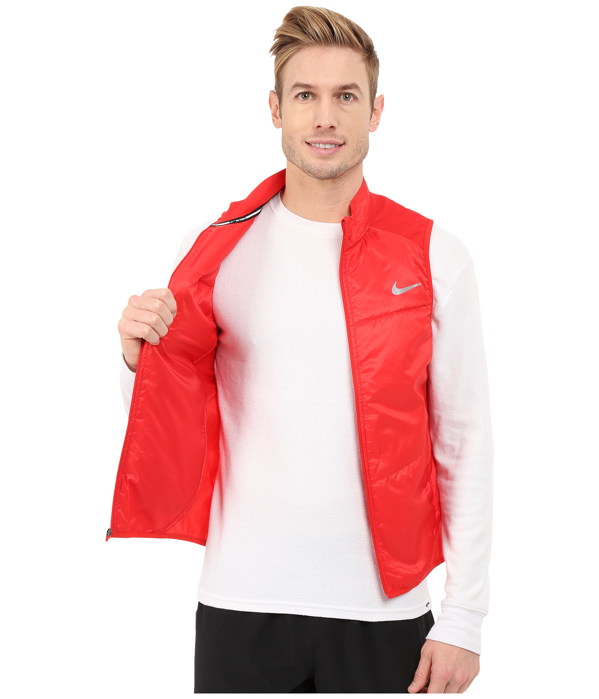 red nike vest mens