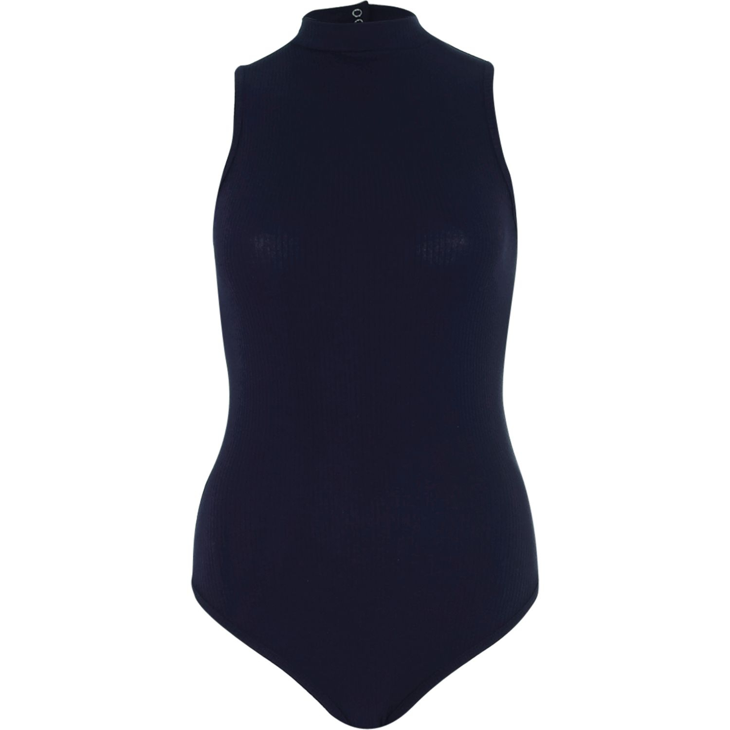 blue turtleneck leotard