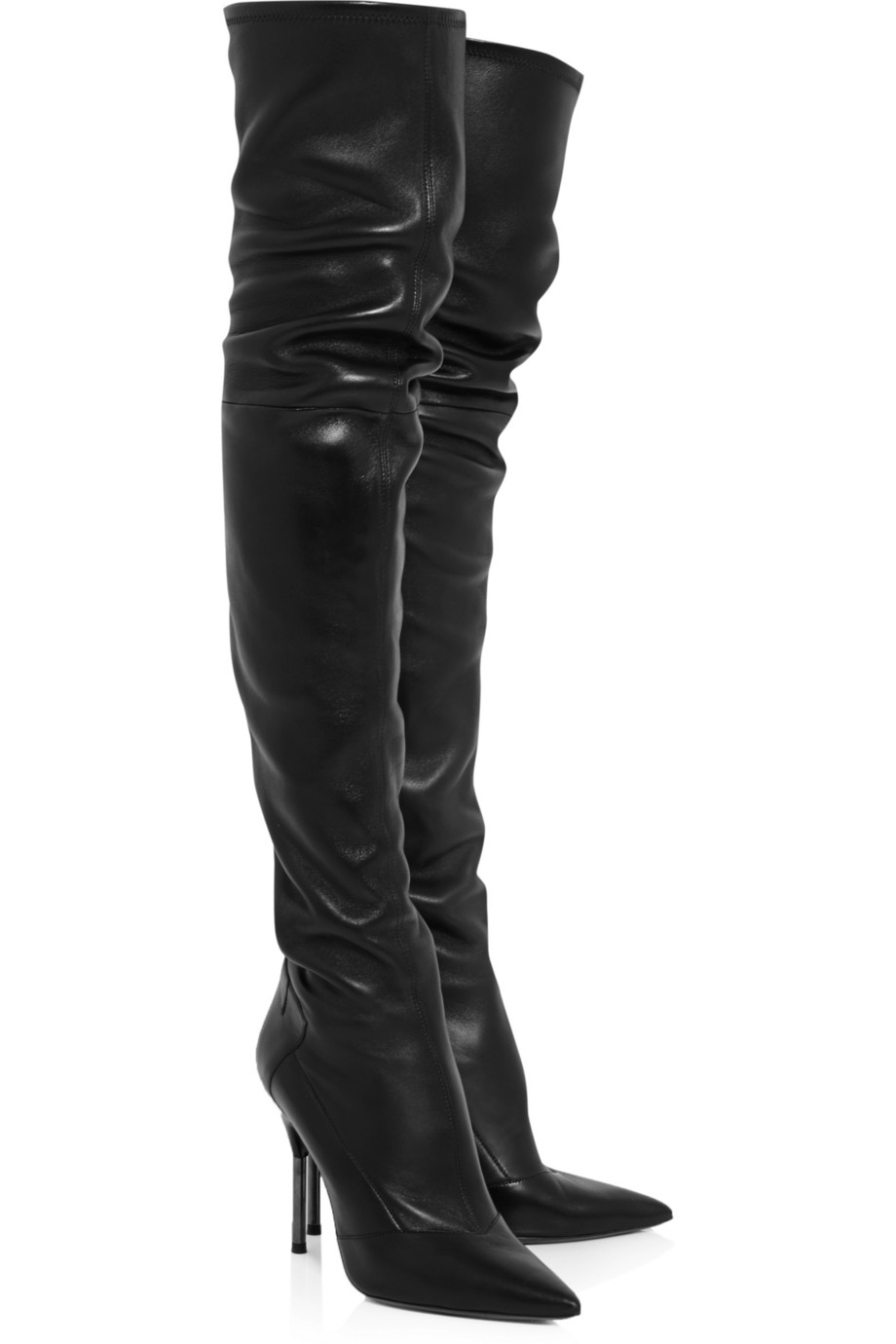 Roland Mouret Reiki Leather Over-The-Knee Boots in Black | Lyst