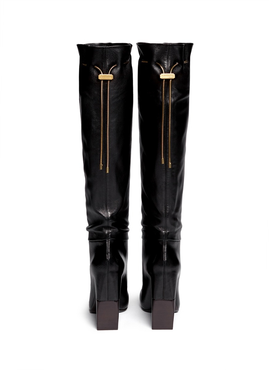 lanvin leather boots