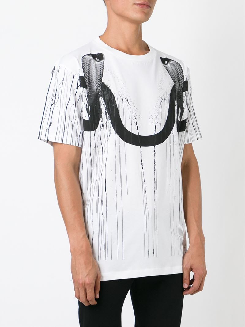 Lyst - Marcelo Burlon Paint Drip Print T-shirt in White for Men