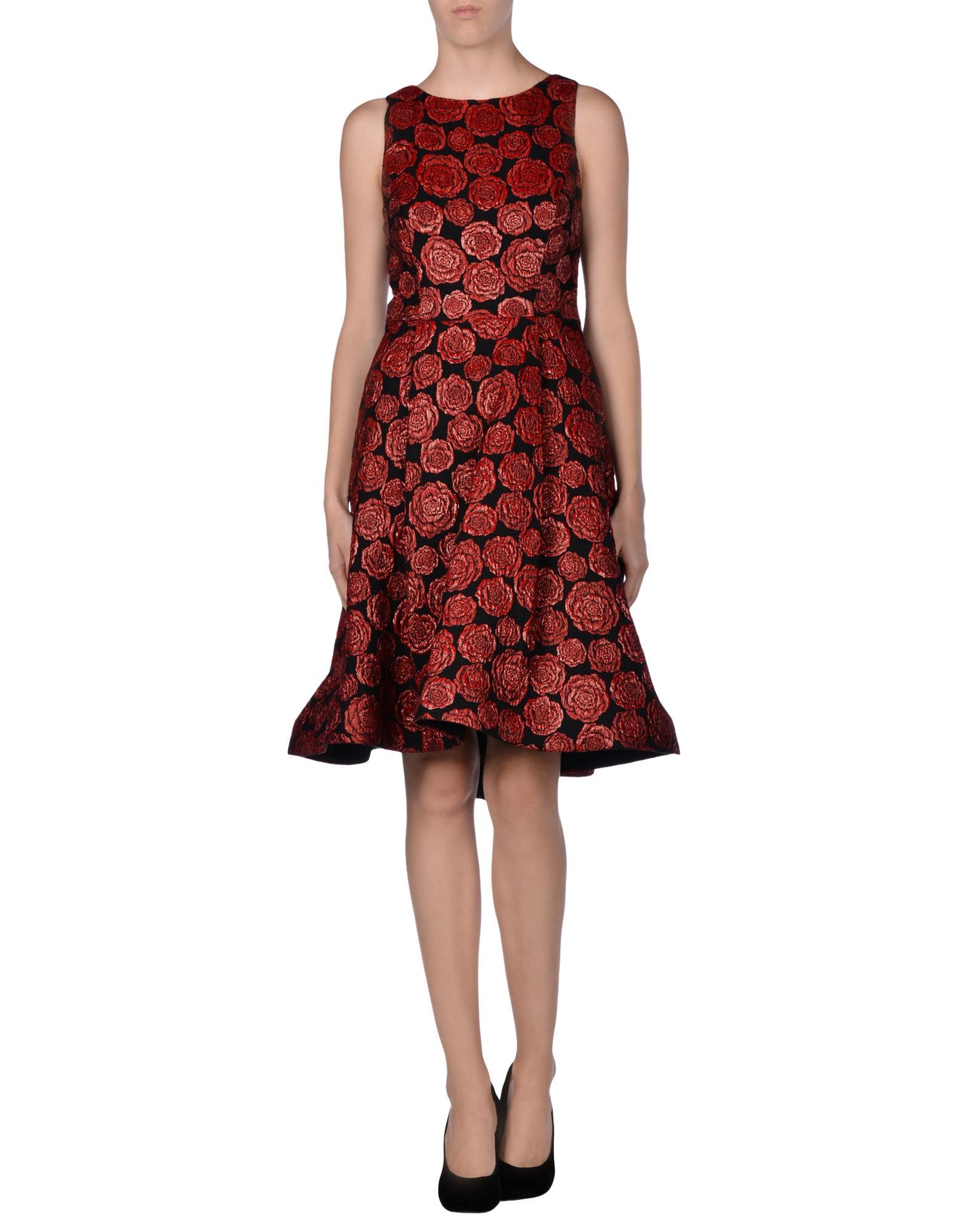 Alice + Olivia | Red Knee-Length Dress | Lyst