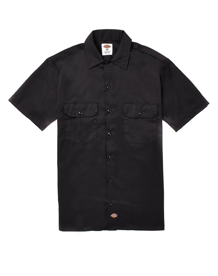 Dickies Short Sleeve Work Shirt Black in Black for Men | Lyst