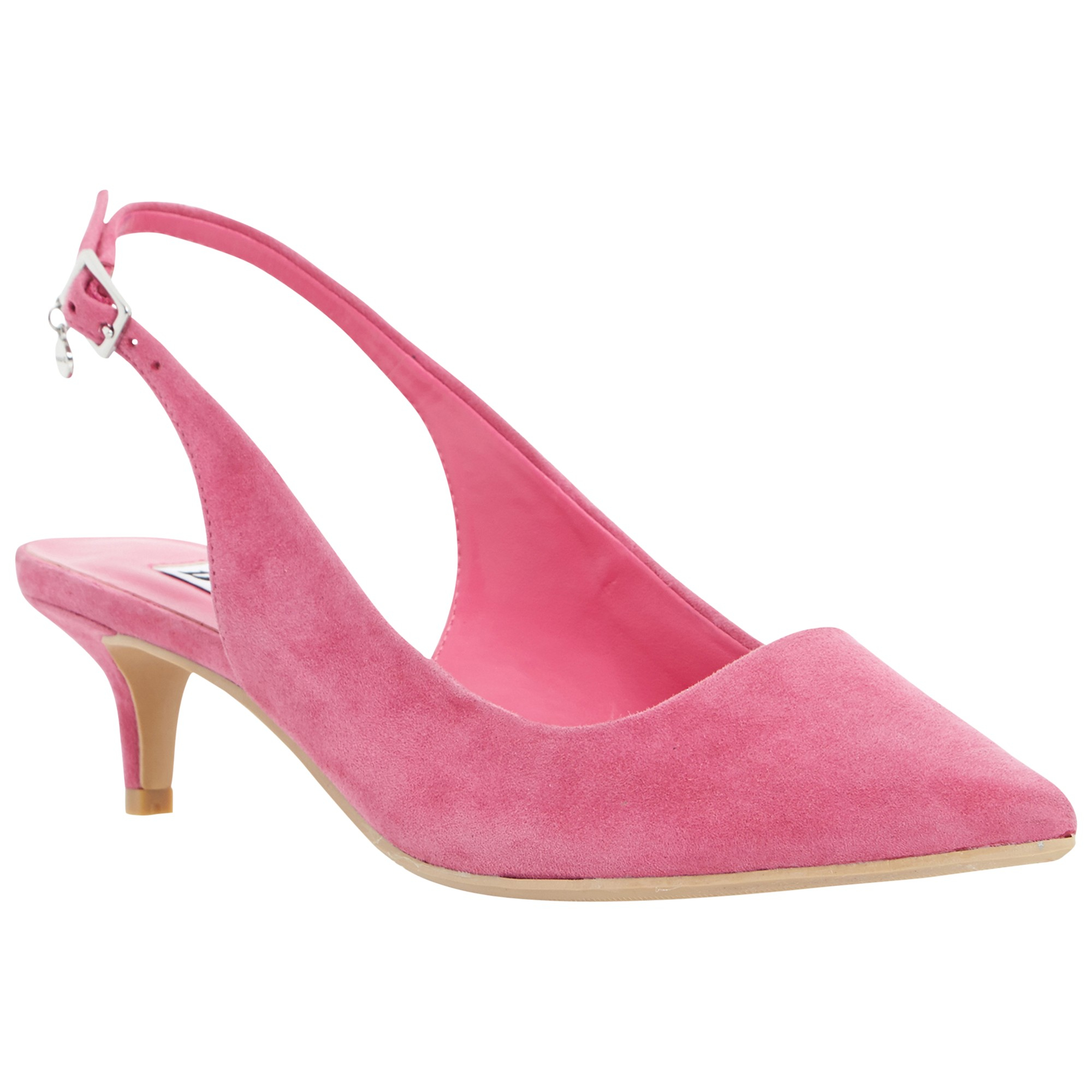 Dune Cathryn Slingback Kitten Heel Court Shoes in Pink - Lyst