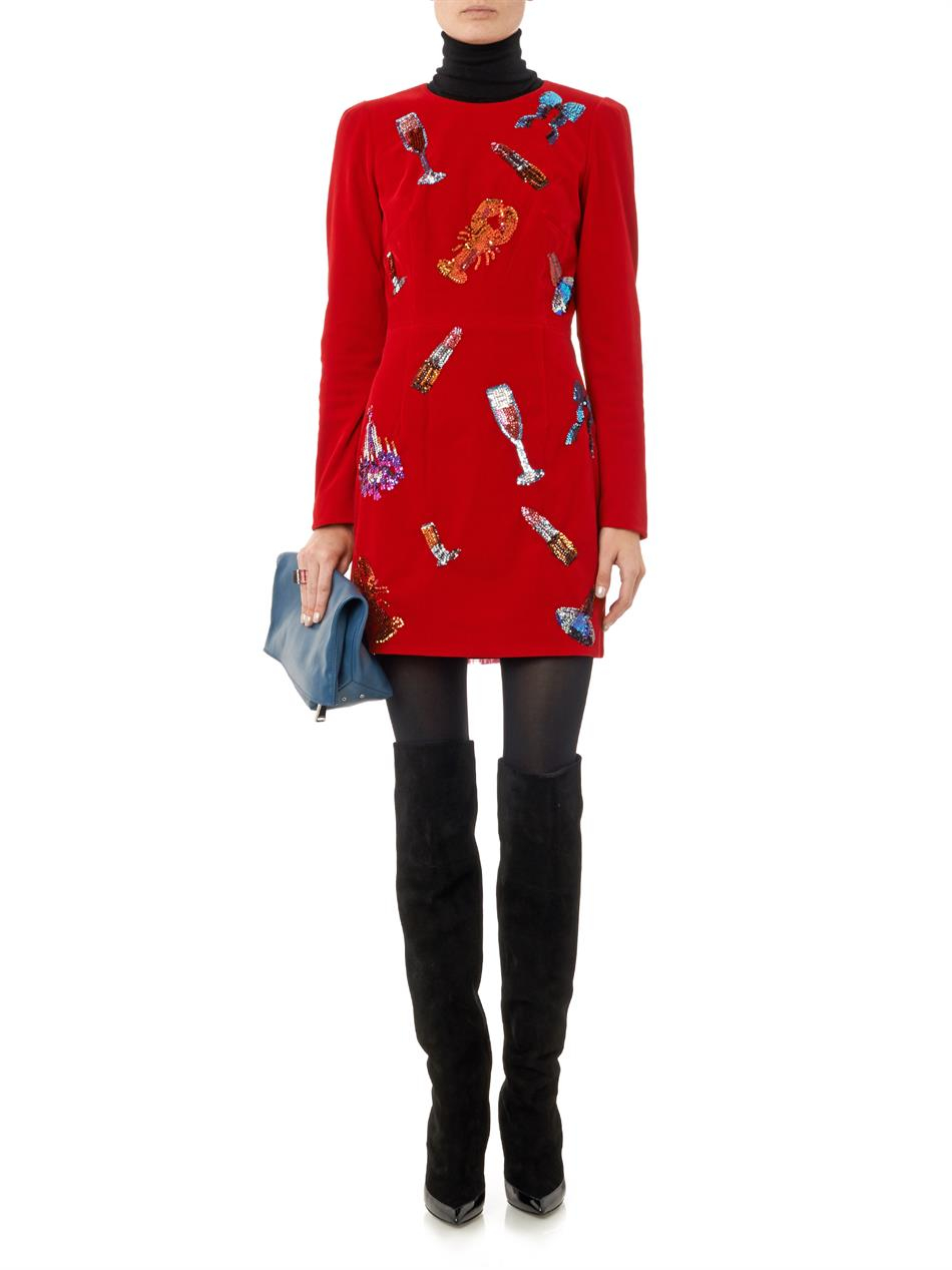 red wine satin dress