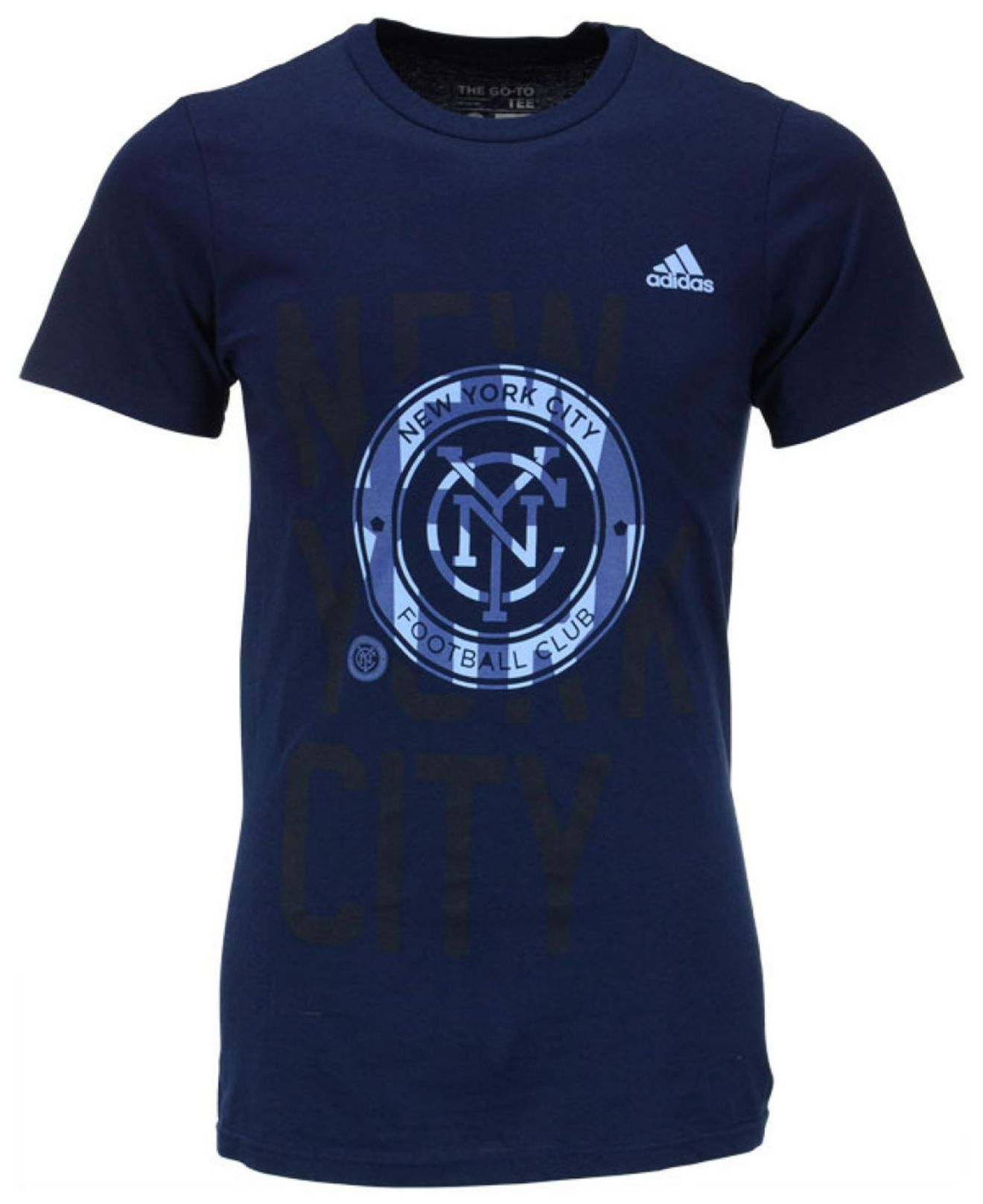 Adidas Men'S New York City Fc Shine Through T-Shirt in Blue for Men | Lyst