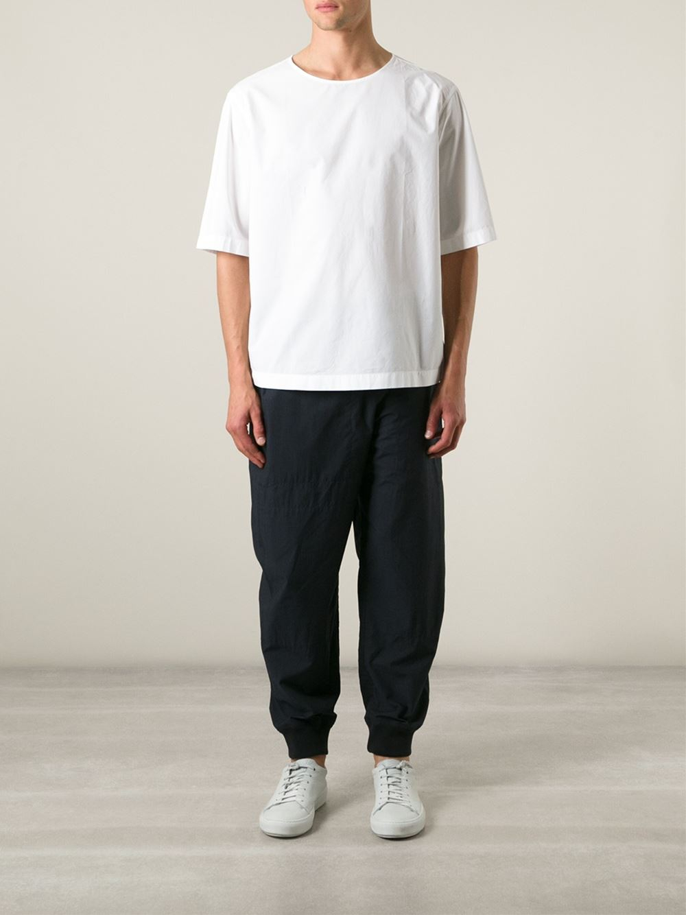 Lyst - Lemaire Boxy-Fit T-Shirt in White for Men