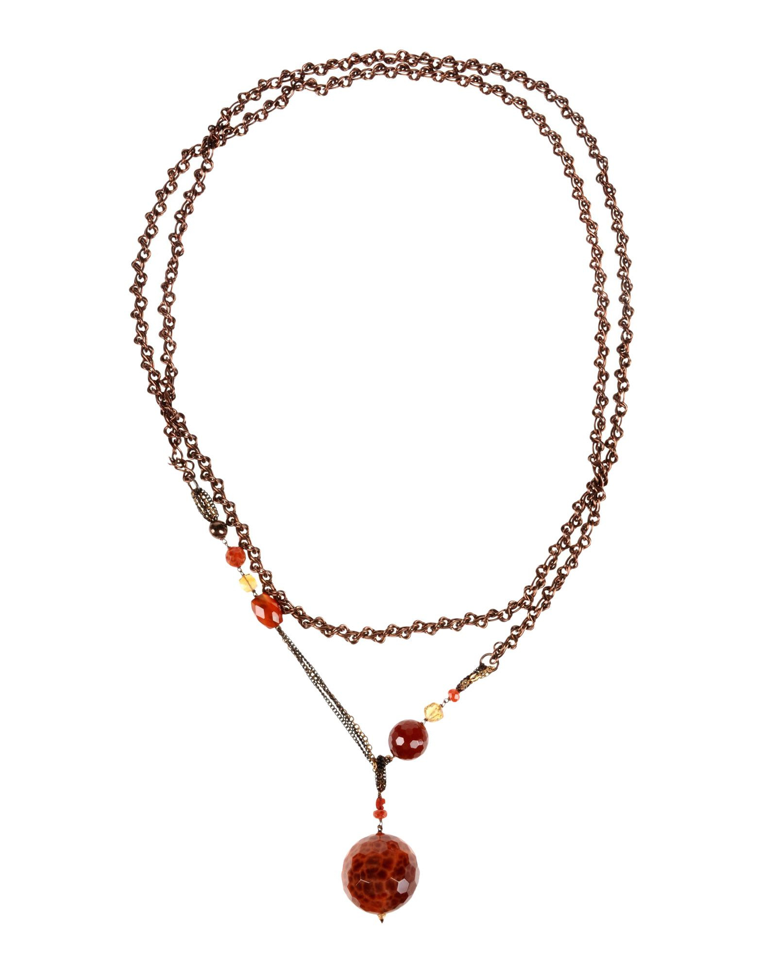 Donatella pellini Necklace in Brown (Rust) | Lyst