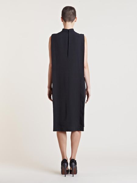 Givenchy Womens Sleeveless Metal Panel Dress in Black | Lyst