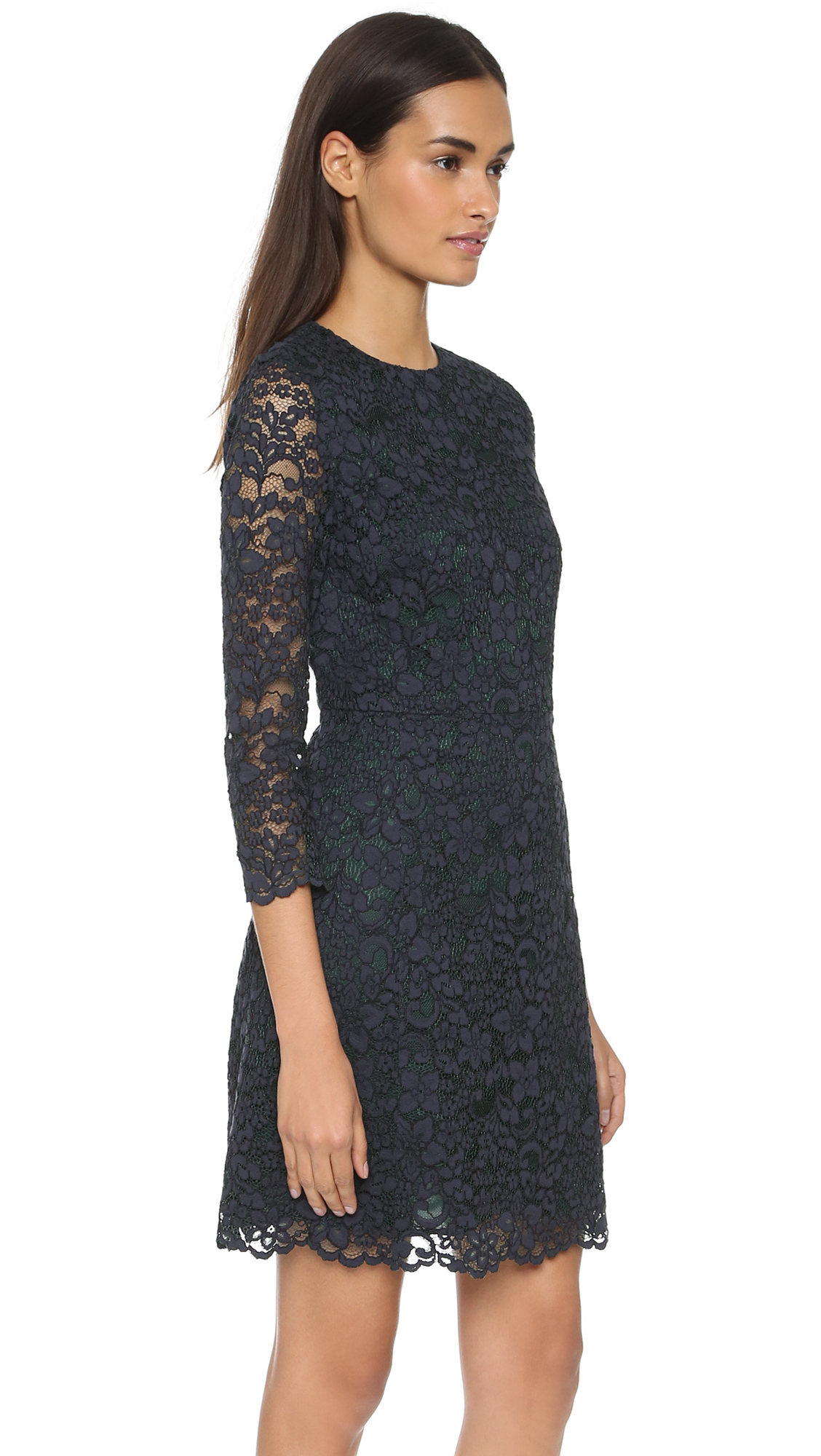 Lyst - Tory Burch Lace Dress in Blue