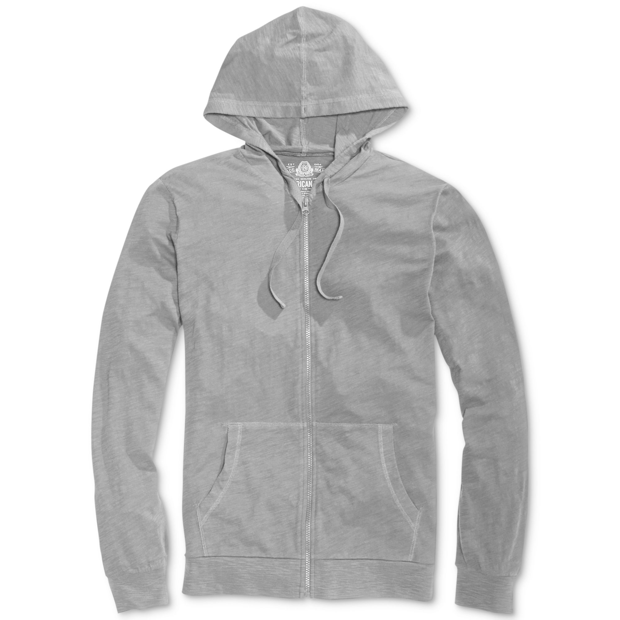 American Rag Summer Slub Hoodie in Gray for Men (Active Steel) | Lyst