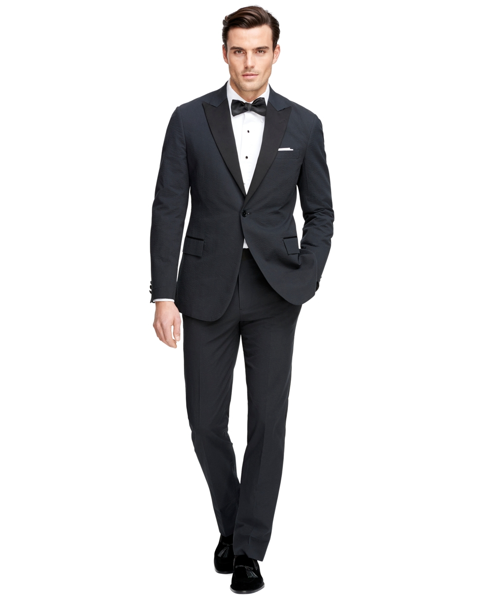 Brooks brothers Regent Fit Seersucker Tuxedo in Black for Men | Lyst