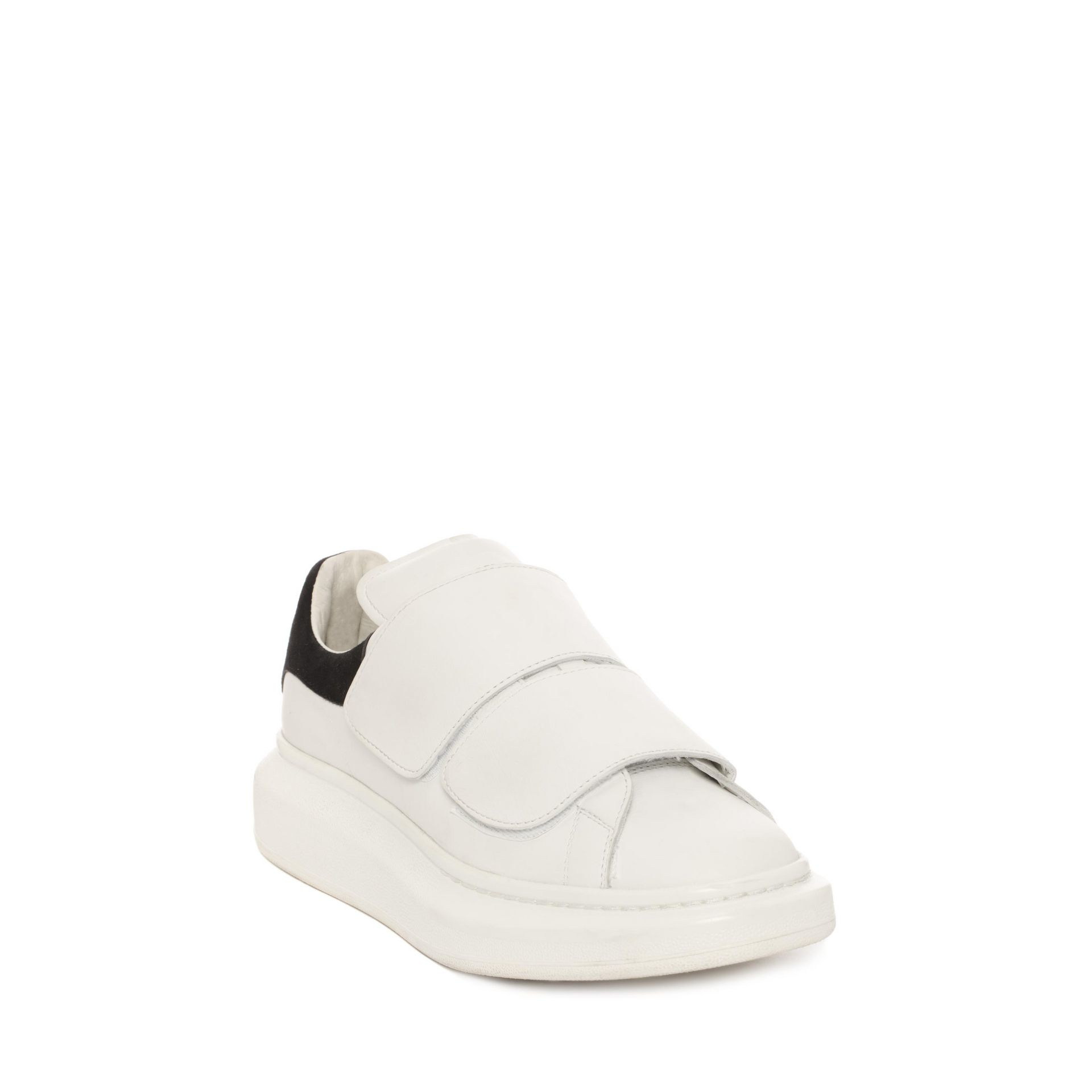 Lyst - Alexander Mcqueen Velcro Strap Oversized Sneaker in White