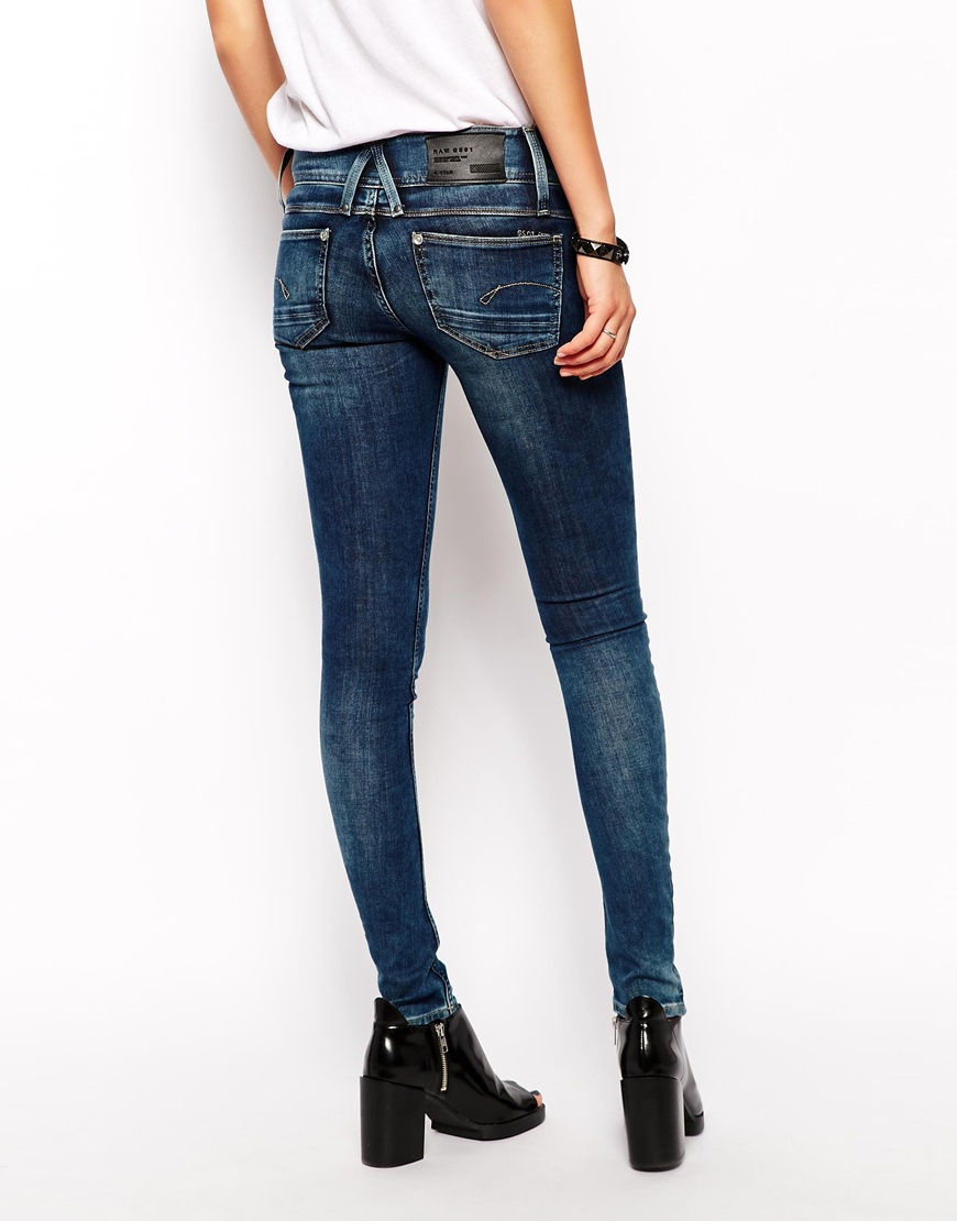 Lyst - G-Star Raw Lynn Skinny Jeans in Blue