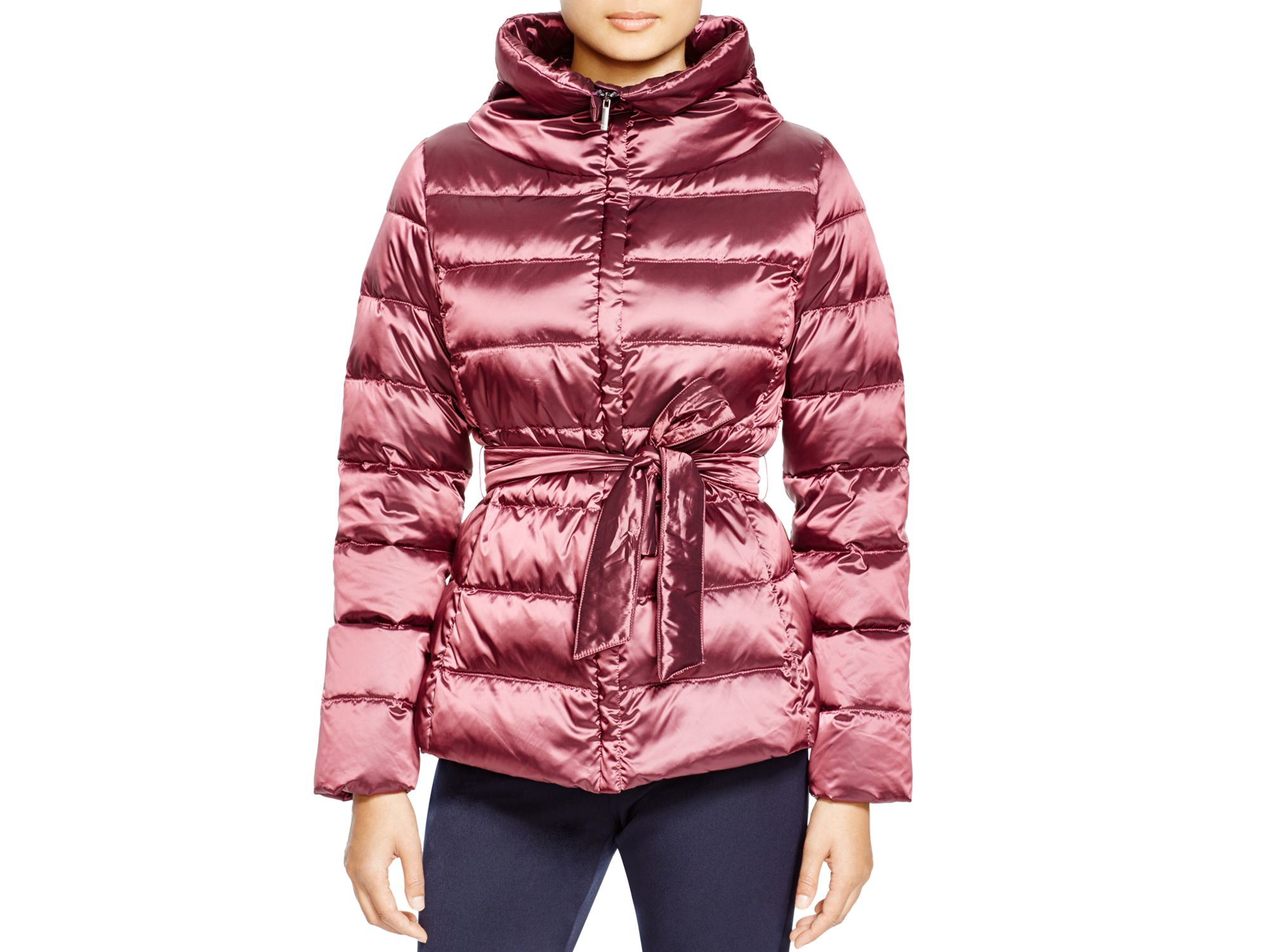 Weekend by maxmara Valois Channel Quilted Down Jacket in Purple | Lyst